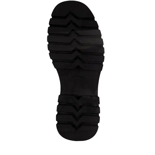 High Platform Lug Sole Leather Ankle Boot 2 Image