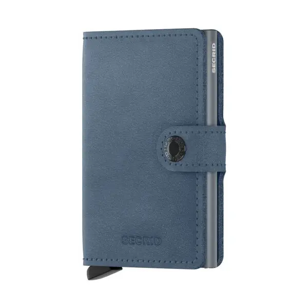 Mini Leather Cardholder - Ice Blue 1 Image