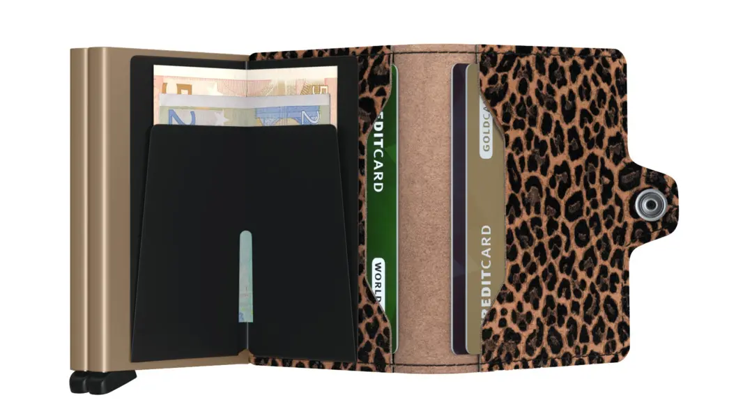 Leo Print Twin Wallet 1 Image