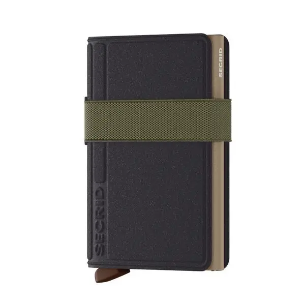 Leather Band Wallet - Black Olive 1 Image