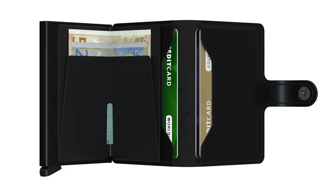 Black Matte Mini Wallet 1 Image