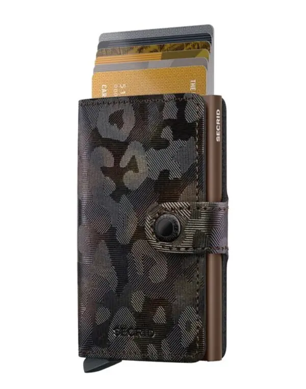 Leather Mini Wallet Jungle Brown 1 Image