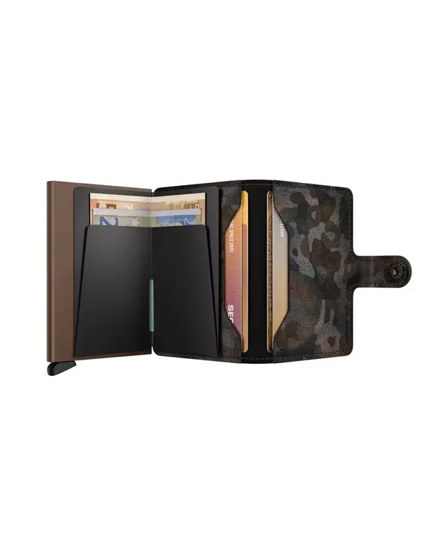 Leather Mini Wallet Jungle Brown 2 Image