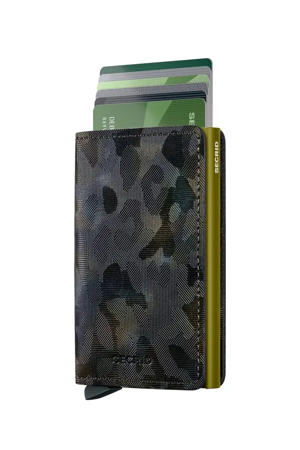 Leather Slim Wallet Jungle Moss 1 Image