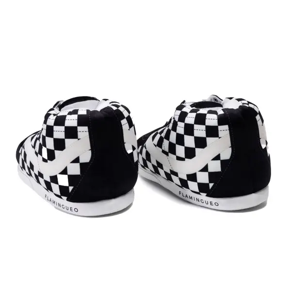 Checkerboard High-Top Sneaker Slipper 2 Image