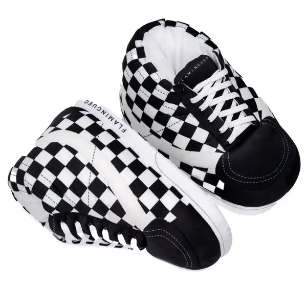 Checkerboard High-Top Sneaker Slipper - Kids 3 Image
