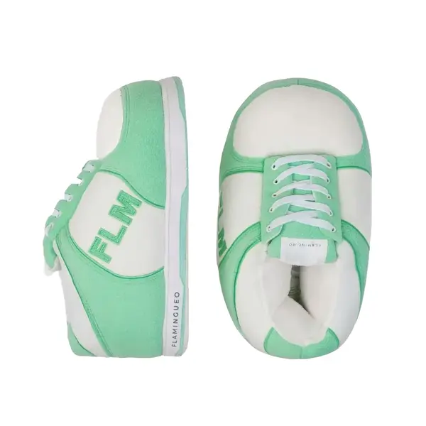 Green Plush Low-Top Slipper - FLM Edition 2 Image