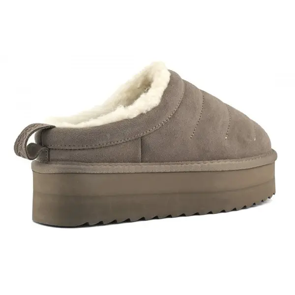 Shearling-Lined Platform Slippers 2 Image