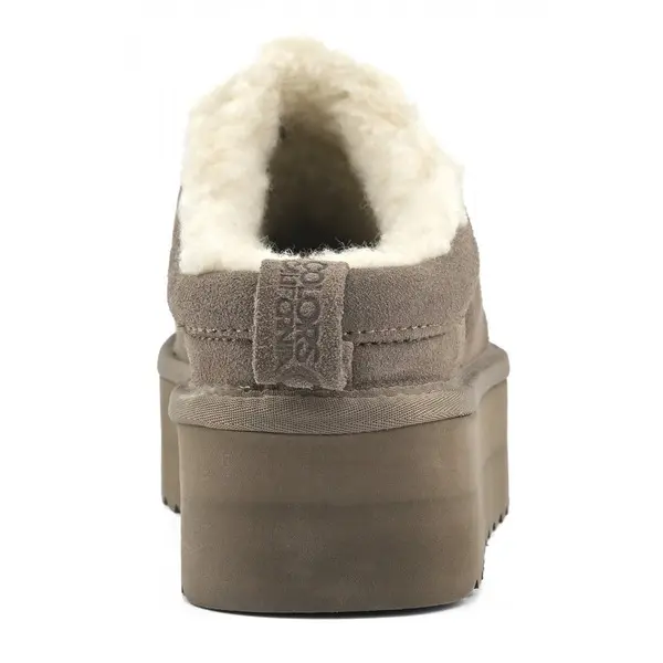 Shearling-Lined Platform Slippers 3 Image