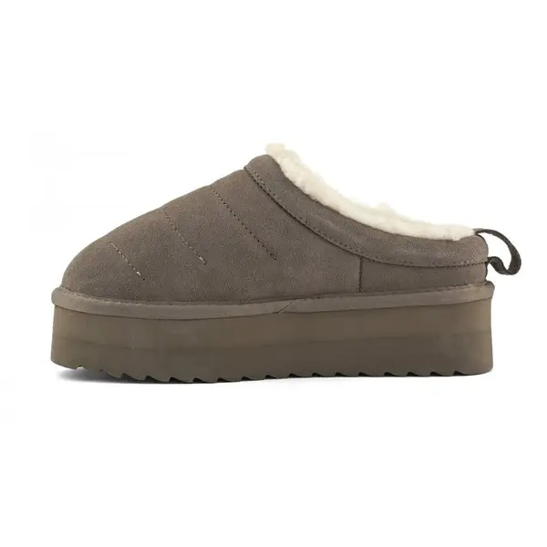 Shearling-Lined Platform Slippers 4 Image
