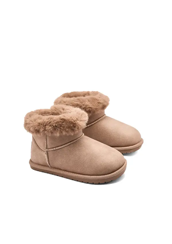 Flat Mini Winter Boot with Faux Fur Lining 4 Image