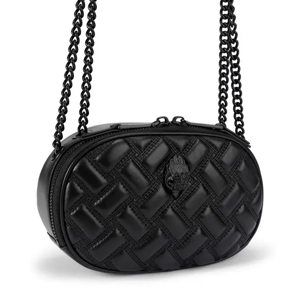 Kensington Oval Leather Camera Crossbody Bag 1 Image