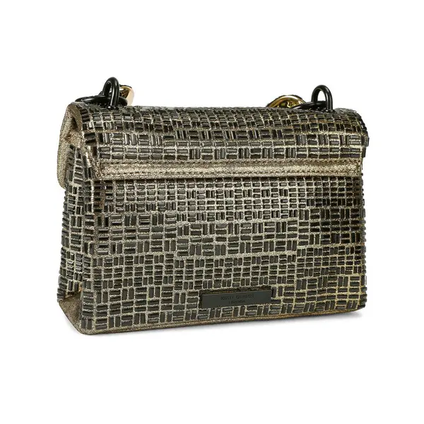 Metallic Kensington Crossbody Bag with Oversized Chain 2 Image
