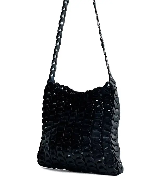 Woven Leather Link Shoulder Bag 1 Image