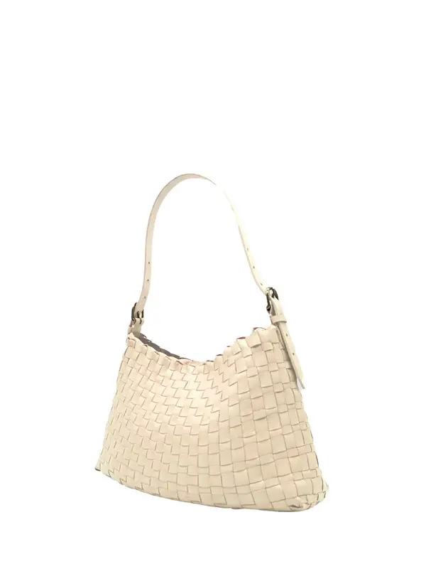 Salvage Woven Leather Hobo Bag 1 Image