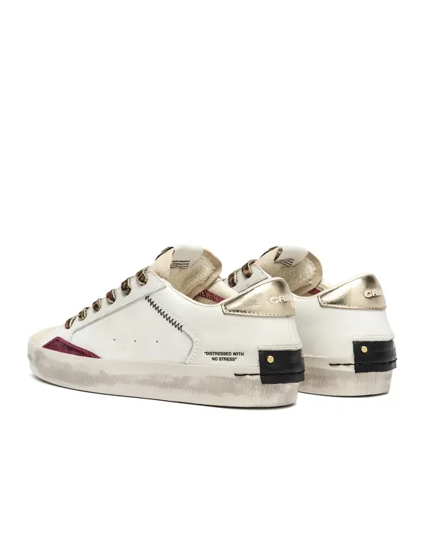 Distressed Sugar Fang Leather Sneakers 2 Image