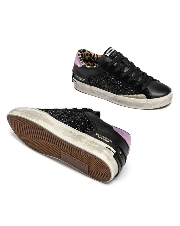 Distressed Black Spark Sneakers 2 Image