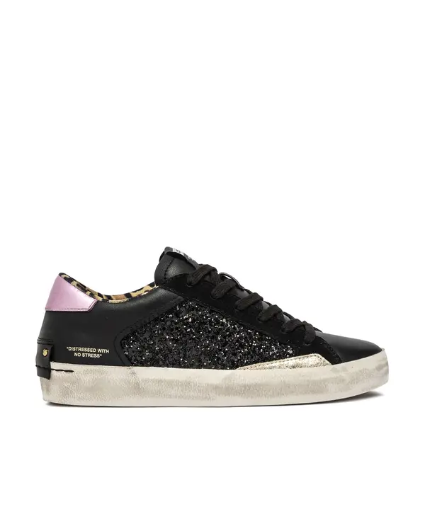 Distressed Black Spark Sneakers 3 Image