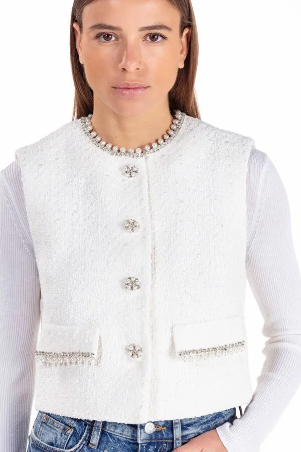 Beaded Tweed Jacket 1 Image