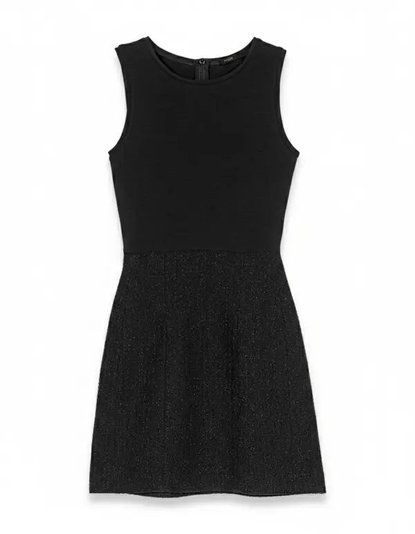 2-In-1 Shiny Tweed Dress 1 Image