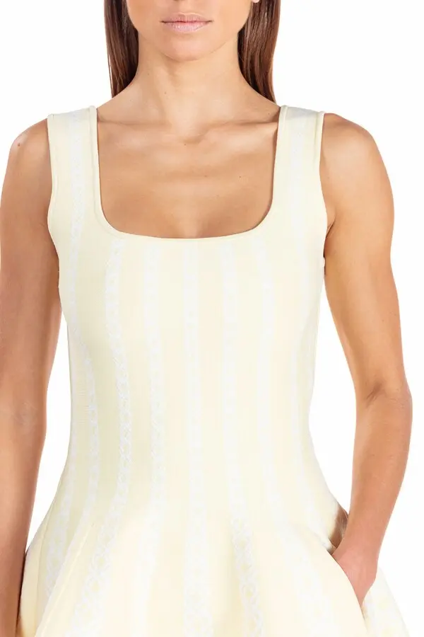 Jacquard Knit Short Dress 2 Image