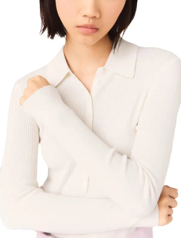 Ribbed Polo Jumper 1 Image