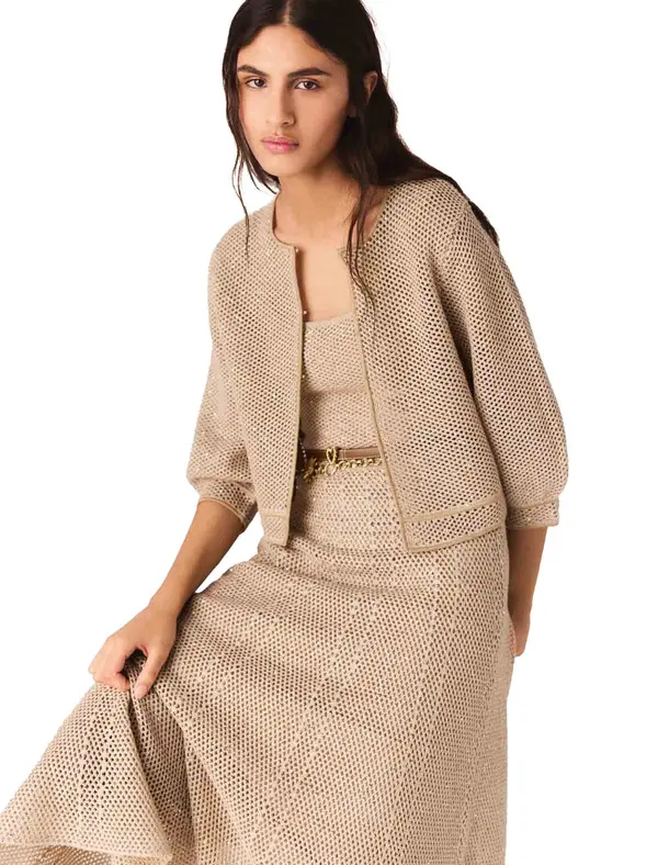 Rhinestone Knit Cardigan 1 Image