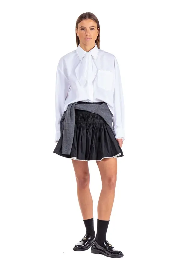 Crochet Collar Shirt 1 Image