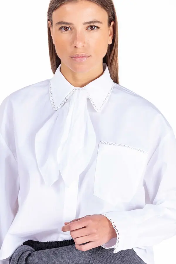 Crochet Collar Shirt 2 Image