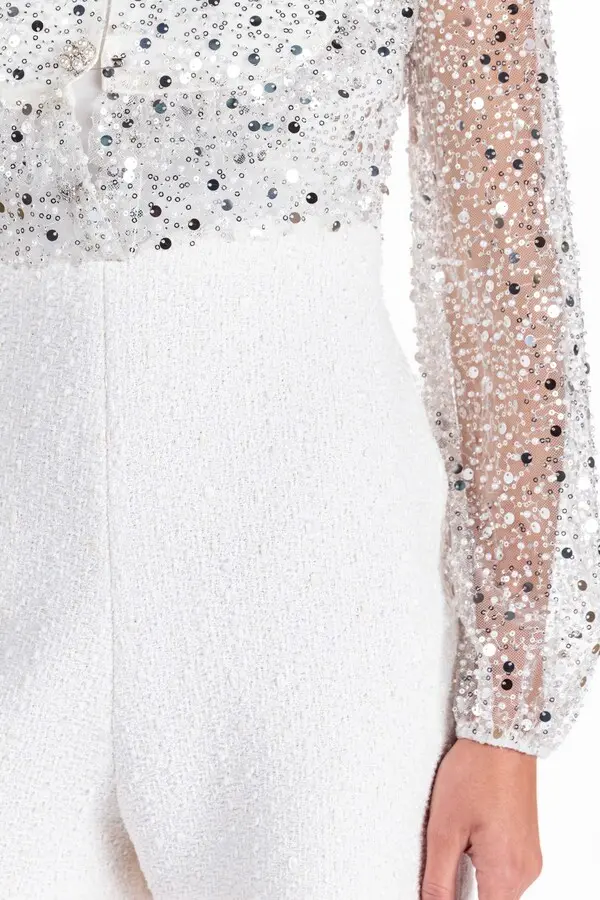 Tweed-Effect Playsuit 2 Image