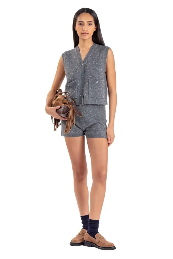 Rhinestone Knit Top 2 Image