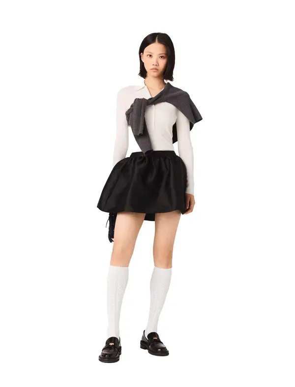 Short Taffeta Bubble Skirt 2 Image