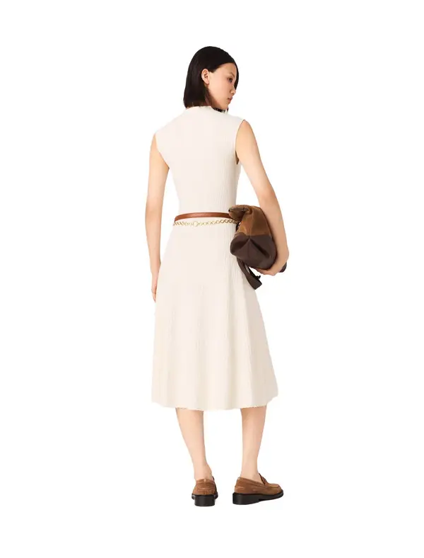 Ribbed Dress With Side Slit 2 Image