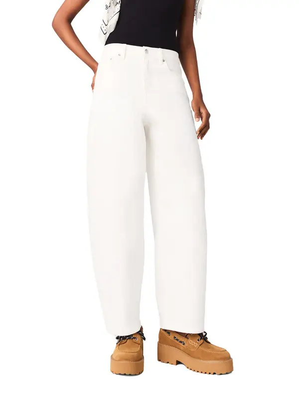 High-Waisted Loose-Fit Balloon Jeans 1 Image