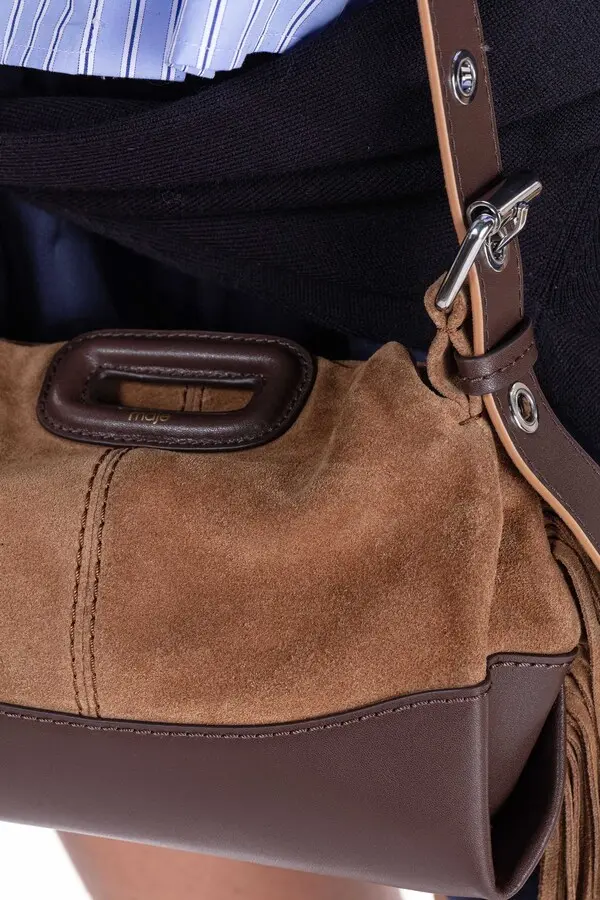 Leather And Suede Miss M Mini Shoulder Bag 2 Image