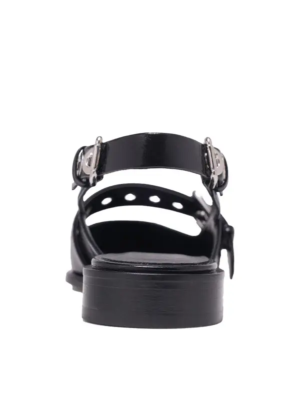 Flat Leather Strap Slingbacks Ballerinas 1 Image