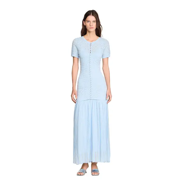 Beaded Knit Maxi Dress 3 Image