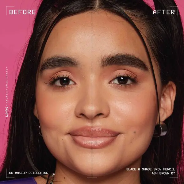 Nyx Professional Makeup Blade & Shade, Dual Edged Brow Pencil, Up to 16HR wear, Smooth-glide pigment 2 Image