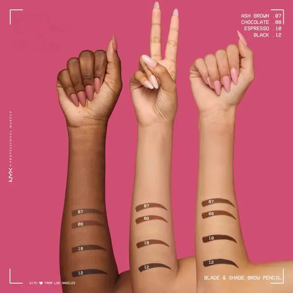 Nyx Professional Makeup Blade & Shade, Dual Edged Brow Pencil, Up to 16HR wear, Smooth-glide pigment 6 Image