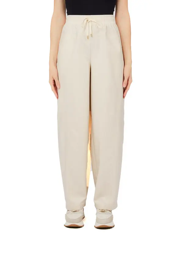 Wide-leg Drawstring Trousers 1 Image