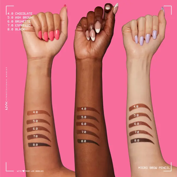 Nyx Professional Makeup Micro Brow Pencil, Ultra-Fine, Dual-Ended, Precise Eyebrow Pencil with Retractable Tip and Spoolie Brush 6 Image