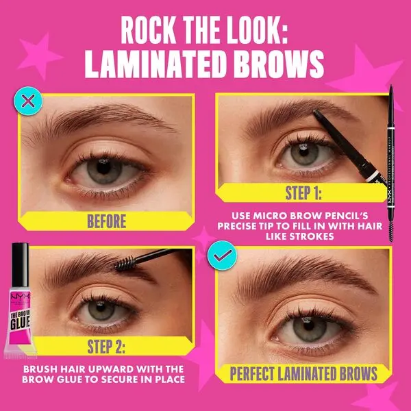 Nyx Professional Makeup Micro Brow Pencil, Ultra-Fine, Dual-Ended, Precise Eyebrow Pencil with Retractable Tip and Spoolie Brush 7 Image