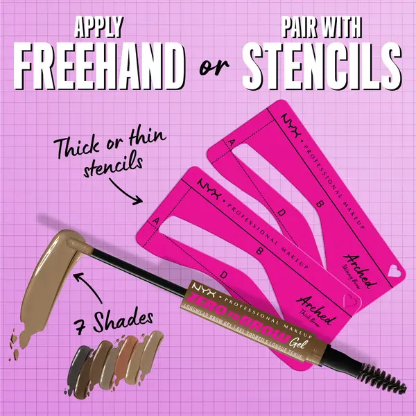 Nyx Professional Makeup Zero to Brow Longwear Brow Gel, Transfer-resistant, fade-resistant, and smudge-resistant (Vegan) 8 Image
