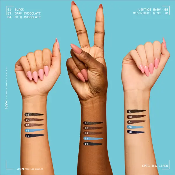 Nyx Professional Makeup Epic Ink Liner, Waterproof Liquid Eyeliner, Vegan Formula, Intense Pigment 10 Image