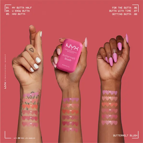 Nyx Professional Makeup Buttermelt Blush, Powder Blush, up to 12 H Wear, Fade & Transfer Resistant 10 Image