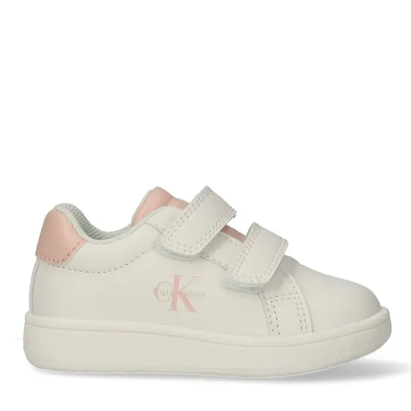 Pink Logo Velcro Sneakers 1 Image