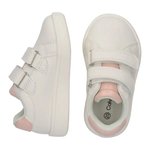 Pink Logo Velcro Sneakers 3 Image