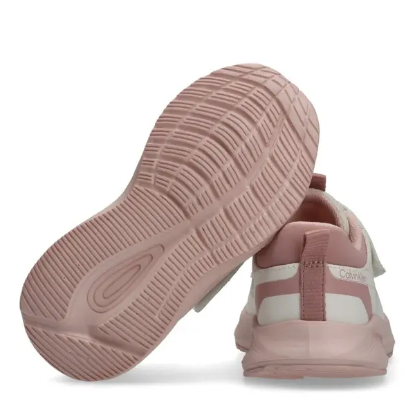 Kids Girls Low-Top Mesh Running Sneakers in Bright White 3 Image