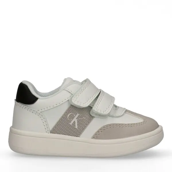 Low-Top Sneakers with Suede-Style Overlays and Double Straps 1 Image
