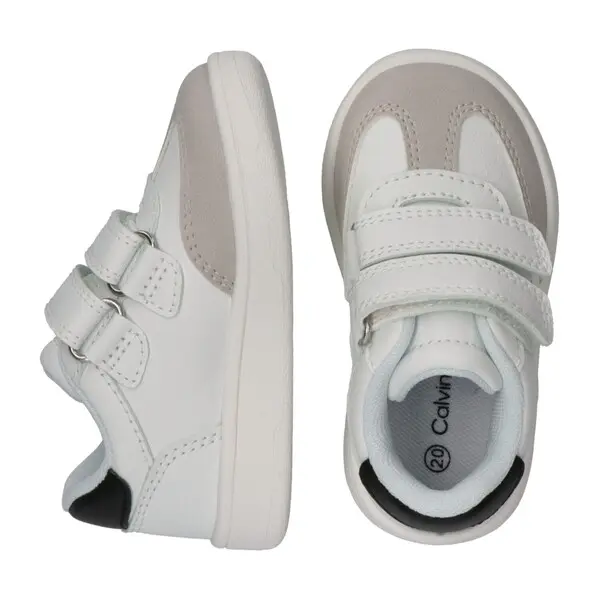 Low-Top Sneakers with Suede-Style Overlays and Double Straps 3 Image